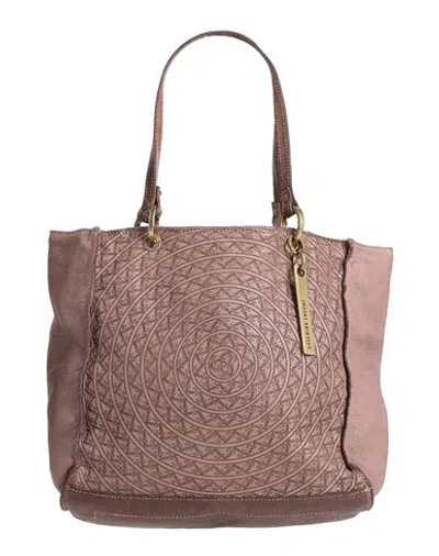 Caterina Lucchi Gold Woman Handbag Mauve Size - Cow Leather, Calfskin