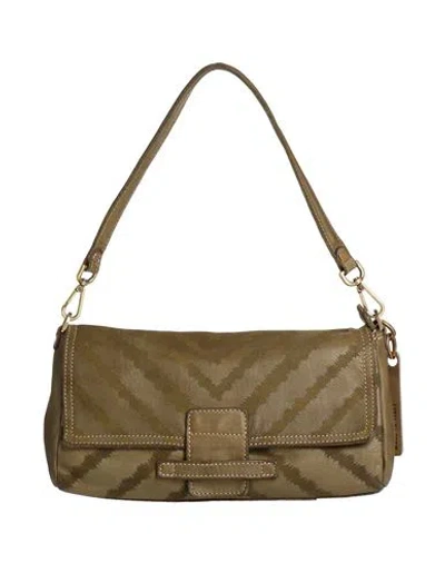 Caterina Lucchi Gold Woman Handbag Military Green Size - Calfskin