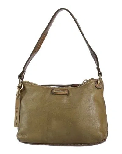 Caterina Lucchi Gold Woman Handbag Military Green Size - Calfskin