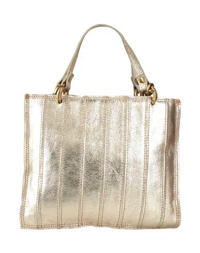 Caterina Lucchi Gold Woman Handbag Platinum Size - Calfskin