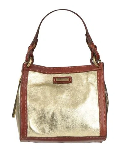 Caterina Lucchi Gold Woman Handbag Platinum Size - Calfskin
