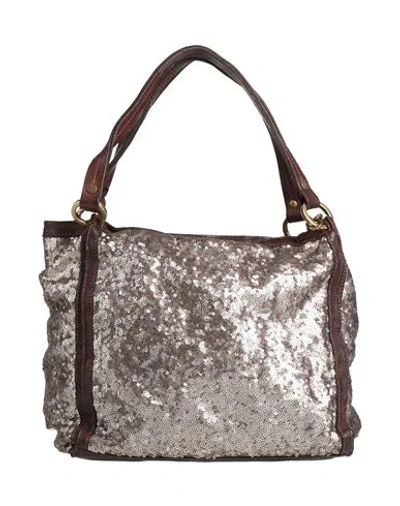Caterina Lucchi Gold Woman Handbag Platinum Size - Cowhide