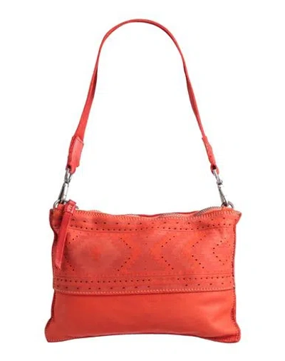 Caterina Lucchi Gold Woman Handbag Red Size - Calfskin