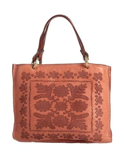Caterina Lucchi Gold Woman Handbag Rust Size - Calfskin In Brown