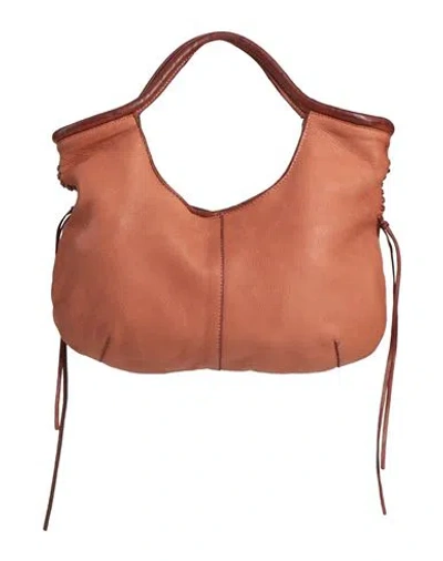 Caterina Lucchi Gold Woman Handbag Rust Size - Calfskin In Brown