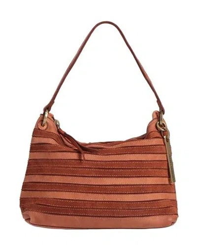 Caterina Lucchi Gold Woman Handbag Rust Size - Calfskin In Red