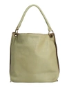 Caterina Lucchi Gold Woman Handbag Sage Green Size - Calfskin