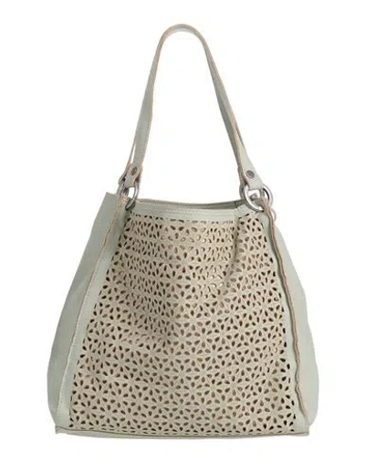 Caterina Lucchi Gold Woman Handbag Sage Green Size - Calfskin