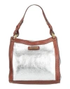 Caterina Lucchi Gold Woman Handbag Silver Size - Calfskin