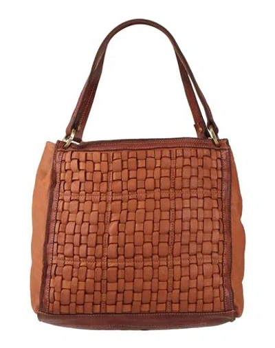 Caterina Lucchi Gold Woman Handbag Tan Size - Calfskin, Cowhide
