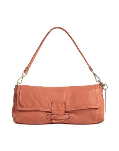 Caterina Lucchi Gold Woman Handbag Tan Size - Calfskin In Orange