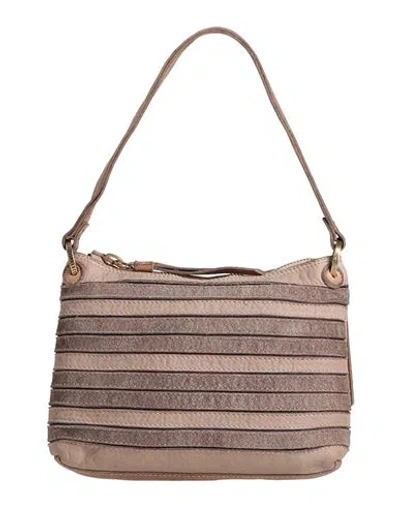 Caterina Lucchi Gold Woman Handbag Taupe Size - Calfskin In Brown