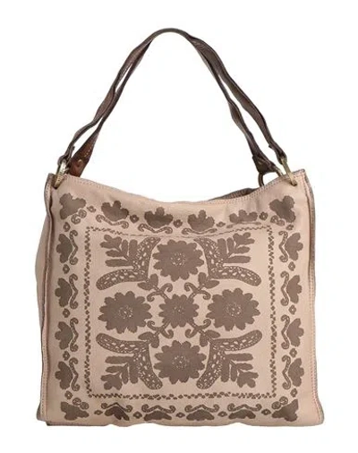 Caterina Lucchi Gold Woman Handbag Taupe Size - Calfskin In Brown