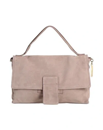Caterina Lucchi Gold Woman Handbag Taupe Size - Calfskin In Gray