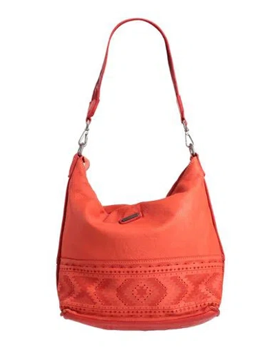 Caterina Lucchi Gold Woman Handbag Tomato Red Size - Calfskin