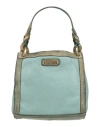 Caterina Lucchi Gold Woman Handbag Turquoise Size - Cowhide, Calfskin