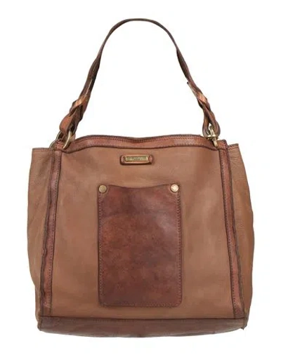 Caterina Lucchi Gold Woman Shoulder Bag Brown Size - Calfskin