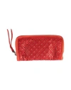 Caterina Lucchi Gold Woman Wallet Coral Size - Calfskin In Red