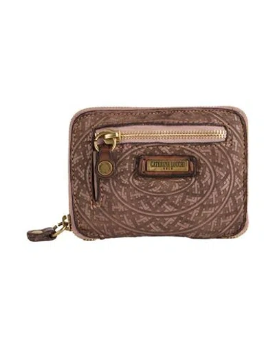 Caterina Lucchi Gold Woman Wallet Khaki Size - Calfskin