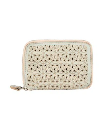 Caterina Lucchi Gold Woman Wallet Light Grey Size - Calfskin