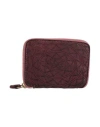 Caterina Lucchi Gold Woman Wallet Plum Size - Calfskin In Purple