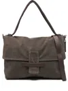 Caterina Lucchi Maria Flap-detail Leather Satchel In Brown