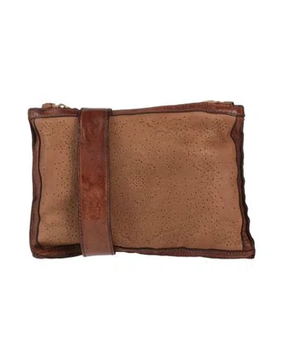 Caterina Lucchi Woman Cross-body Bag Khaki Size - Calfskin, Cowhide In Beige
