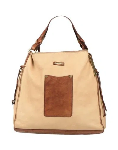 Caterina Lucchi Woman Handbag Beige Size - Calfskin, Cow Leather