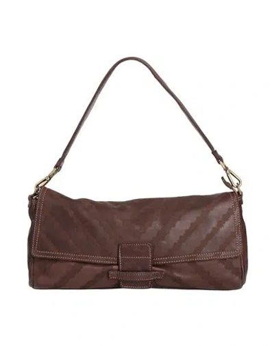 Caterina Lucchi Woman Handbag Dark Brown Size - Calfskin