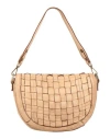 Caterina Lucchi Woman Handbag Khaki Size - Leather In Beige