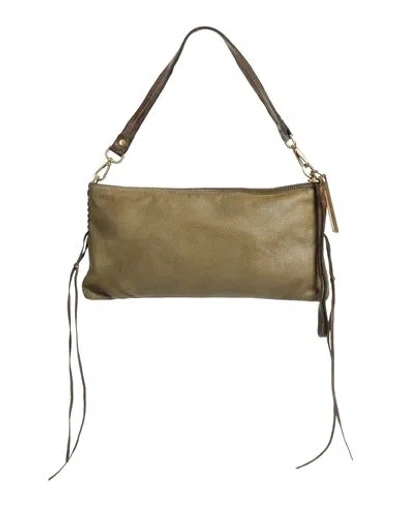 Caterina Lucchi Woman Handbag Military Green Size - Calfskin, Cowhide In Brown