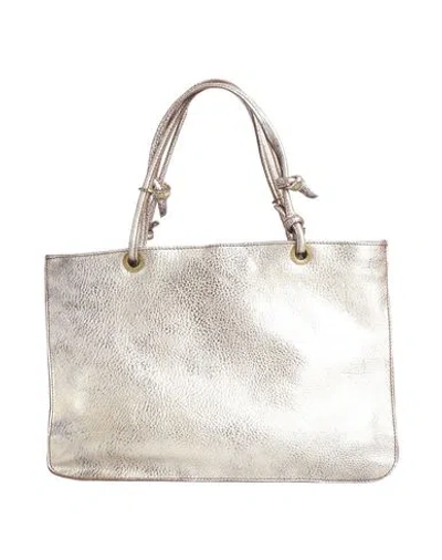 Caterina Lucchi Woman Handbag Platinum Size - Cow Leather In White