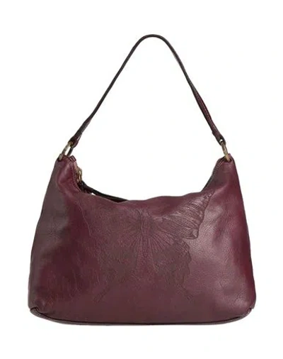 Caterina Lucchi Woman Handbag Plum Size - Calfskin In Purple