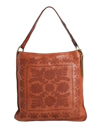 Caterina Lucchi Woman Handbag Rust Size - Cow Leather, Calfskin In Red
