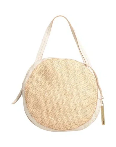 Caterina Lucchi Woman Handbag Sand Size - Calfskin, Polyamide In Beige