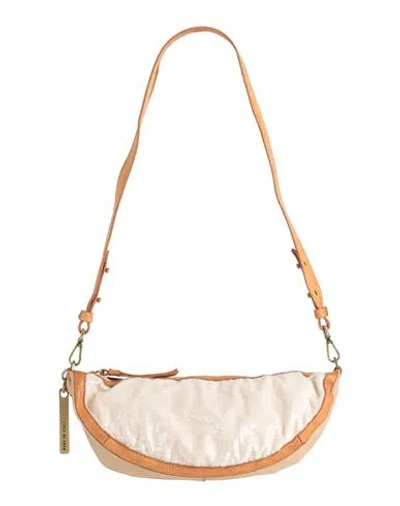 Caterina Lucchi Woman Shoulder Bag Ivory Size - Calfskin, Cotton, Polyamide In White