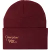 Caterpillar Basic Beanie In Burgundy