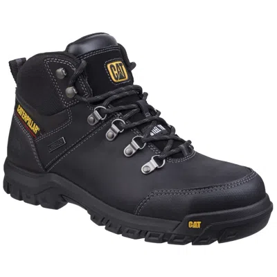 Pre-owned Caterpillar Cat  Framework Safety Boots Mens S3 Industrial Steel Toe Work Shoes In Black