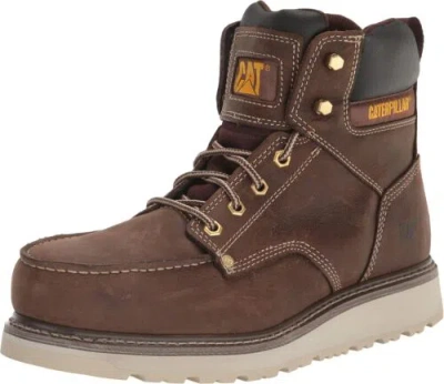 Pre-owned Caterpillar Cat Footwear Men's Calibrate Steel Toe Construction Boot In Mens Khaki
