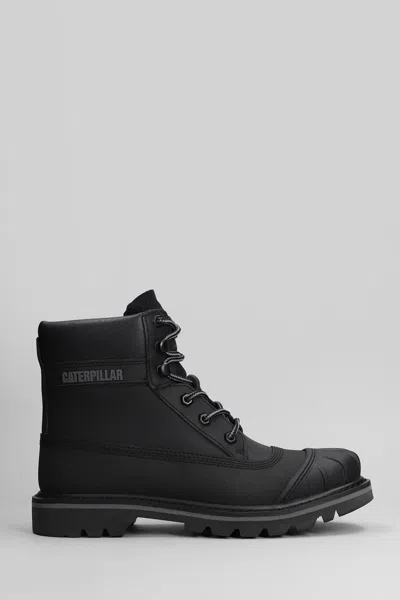 Caterpillar Colorado Galosh Wp Combat Boots In Black