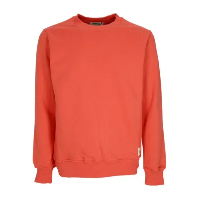 Caterpillar Essential Crewneck Men's Lightweight Crewneck Sweatshirt Orange Rust In Red