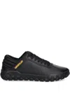Caterpillar Hex Padded-collar Textured-sole Sneakers In Black