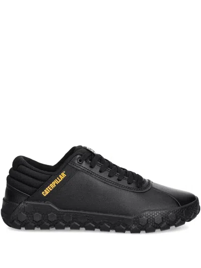 Caterpillar Hex Padded-collar Textured-sole Sneakers In Black