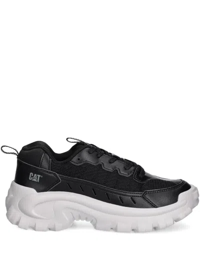 Caterpillar Intruder Lace-up Chunky Sneakers In Black
