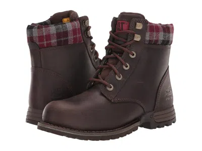 Caterpillar Kenzie Steel Toe Women's Work Lace-up Boots Bark Merina: 9 B In Brown