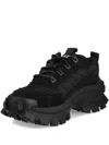 Caterpillar Lace-up Chunky Sneakers In Black