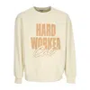 Caterpillar Lightweight Crewneck Sweatshirt For Men Worker Crewneck Biscuits In Biscotti