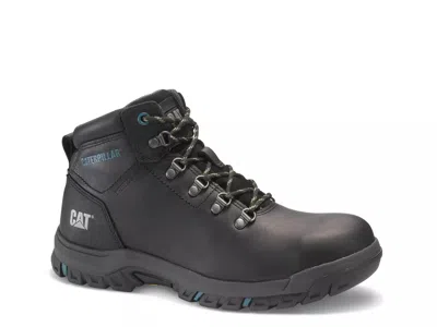 Caterpillar Mae Steel Toe Work Boot In Black