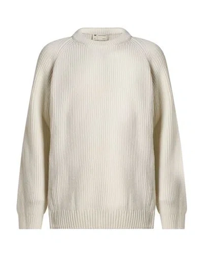 Caterpillar Man Sweater White Size M Acrylic, Wool In Animal Print