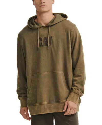 Caterpillar Men's Heritage Uniform Embroidered Hoodie In Dusty Olive
